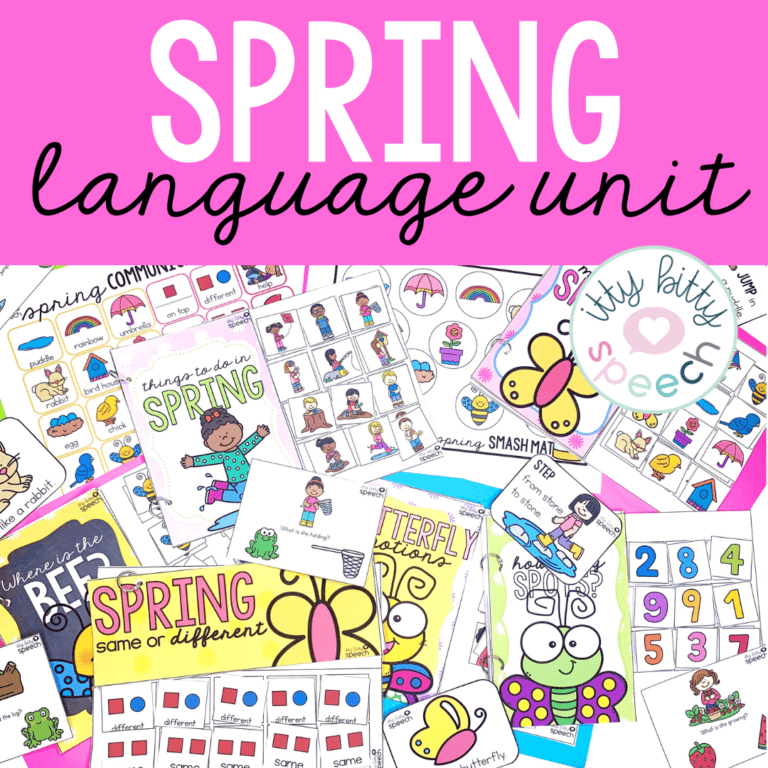 Spring Interactive Language Unit for Speech Therapy (+BOOM Cards ...