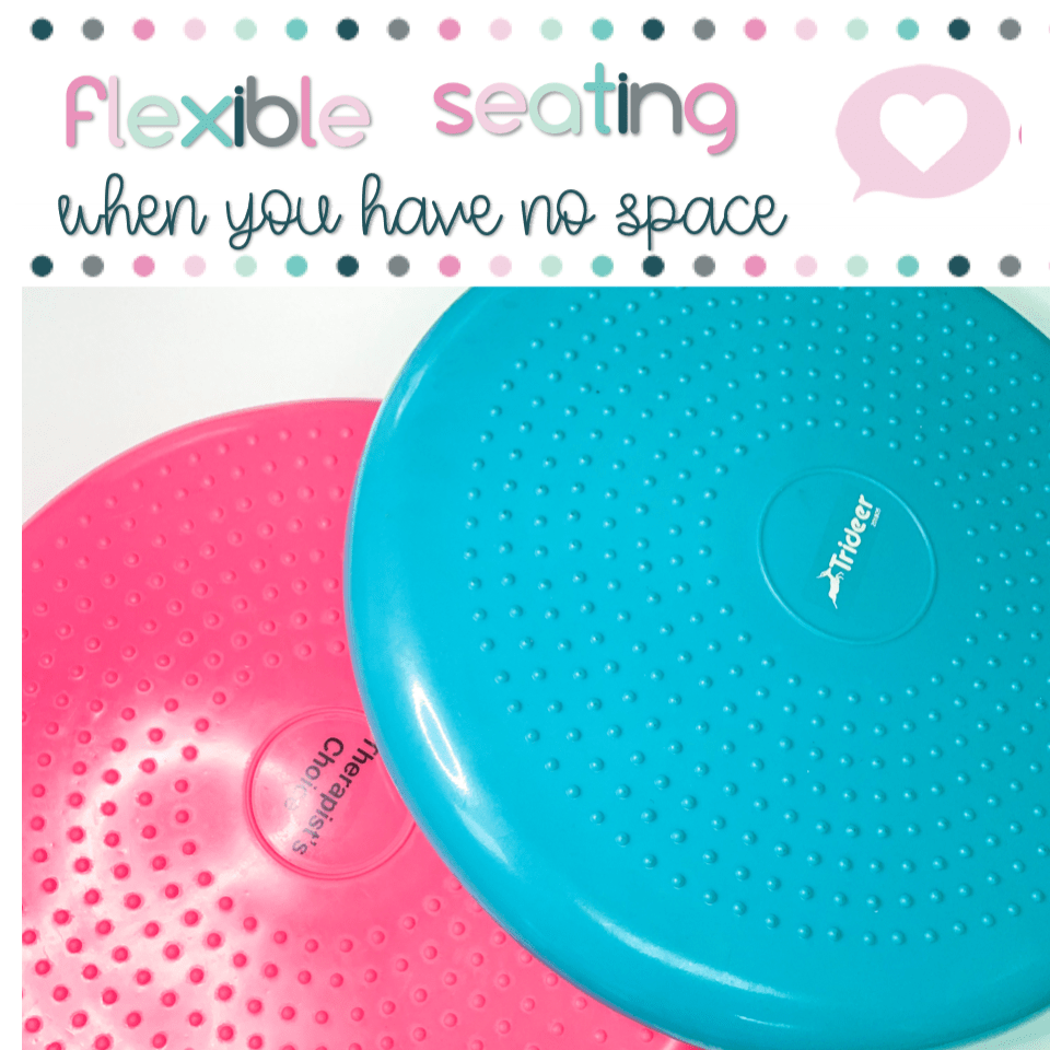 Flexible seating wobble cushions for speech and special education