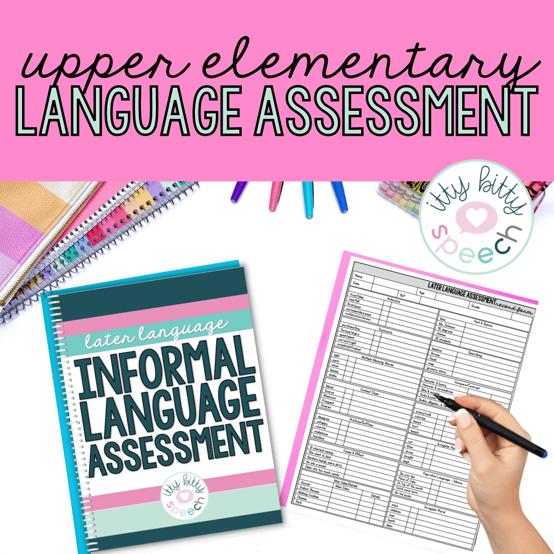 speech therapy informal assessment