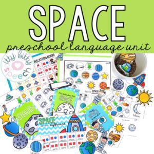 Space Preschool Language Unit for Speech Therapy (+BOOM Deck)