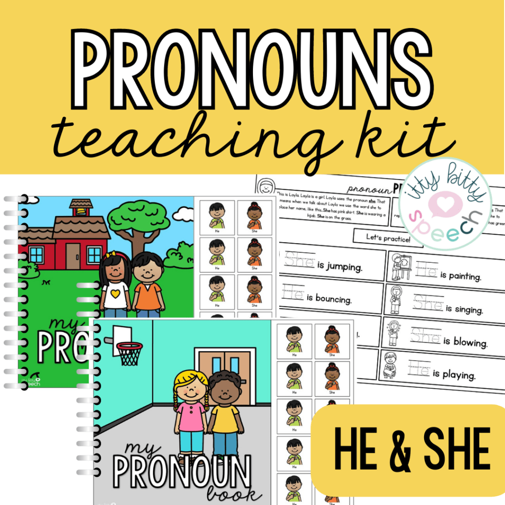 Interactive Pronouns Teaching Kit (He vs. She) Activities - Itty Bitty ...