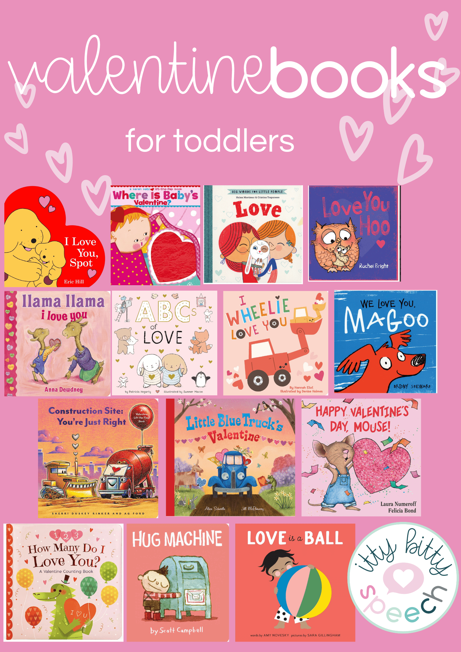 the best valentines day books for toddlers - Itty Bitty Speech