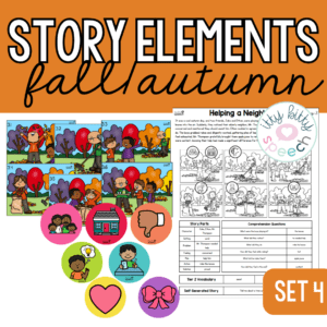 Fall Story Grammar & Sequencing Pack | Speech Therapy Narrative Skills | Autumn