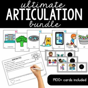 Ultimate Articulation Bundle Card for Speech Therapy