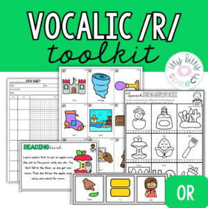OR Sound Vocalic R Activities | Articulation Teaching Visuals for Speech Therapy
